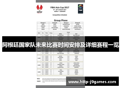 阿根廷国家队未来比赛时间安排及详细赛程一览